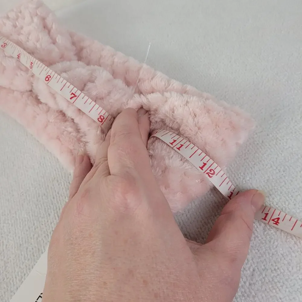 New Calvin Klein pink faux fur headband ear cover